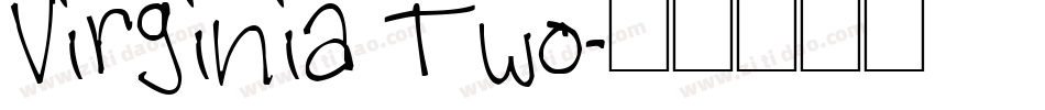 Virginia Two字体转换